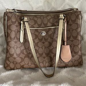 Coach Purse-Brown/Neutral